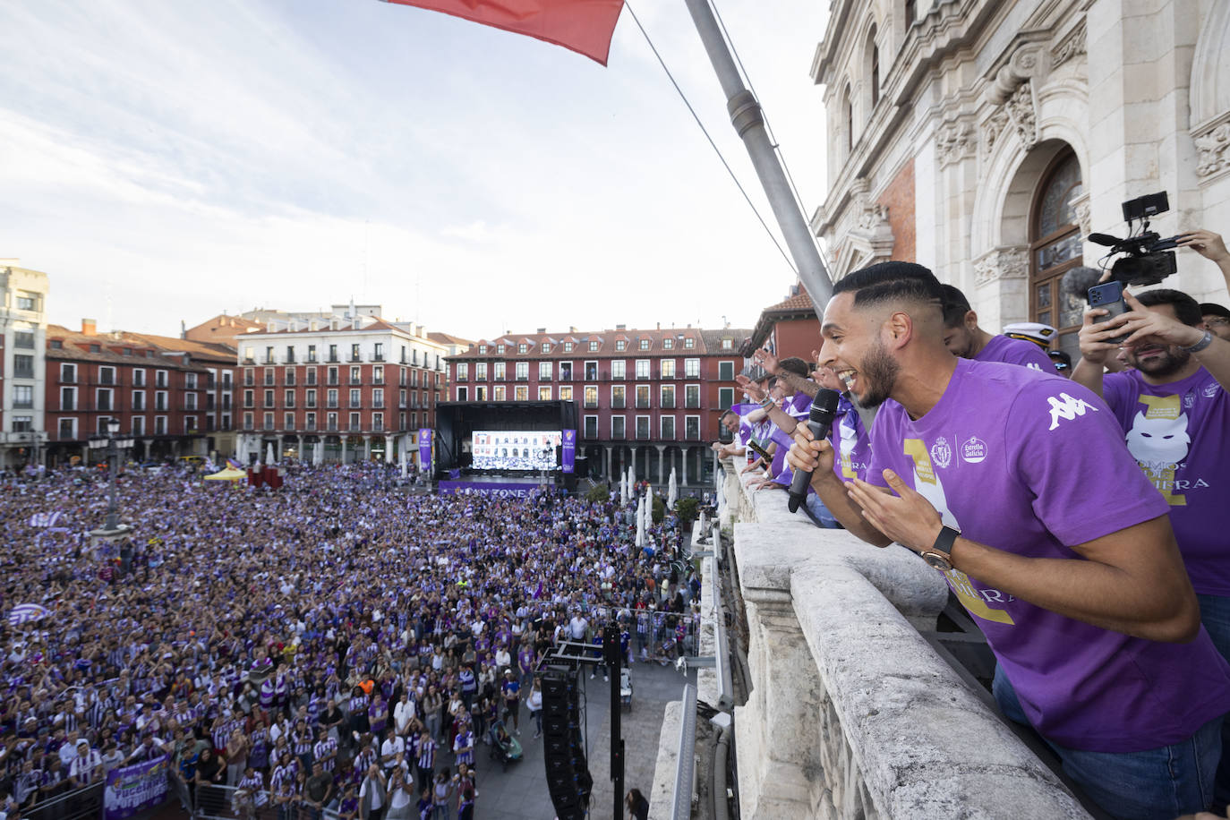 Las imágenes del Real Valladolid en el ayuntamiento