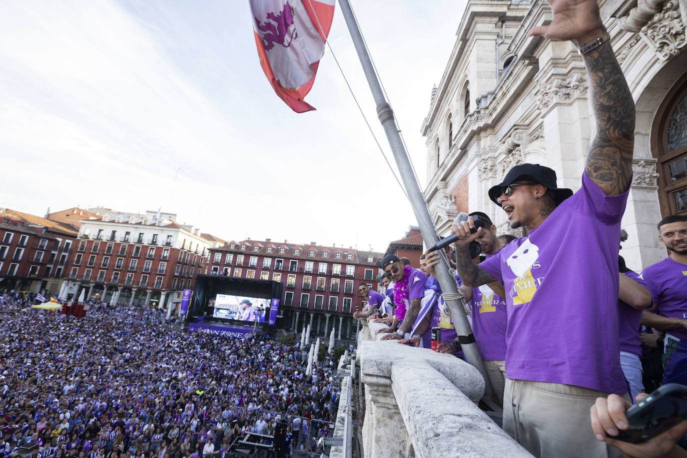 Las imágenes del Real Valladolid en el ayuntamiento