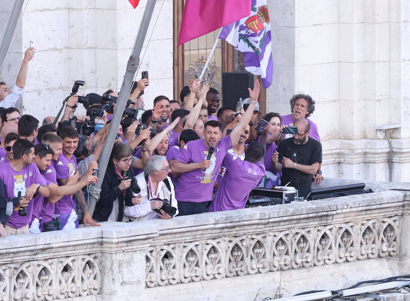 Las imágenes del Real Valladolid en el ayuntamiento