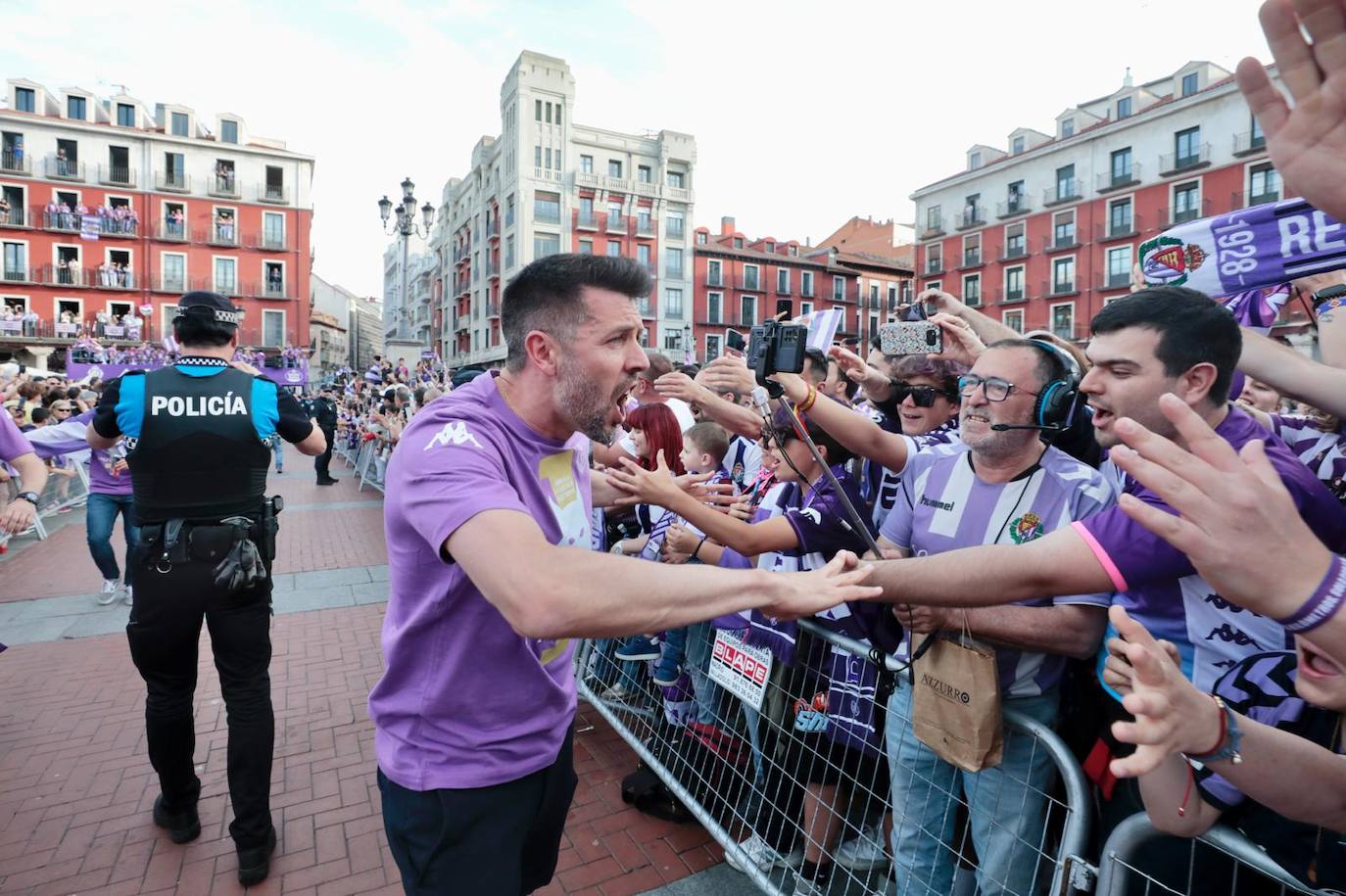 Las imágenes del Real Valladolid en el ayuntamiento