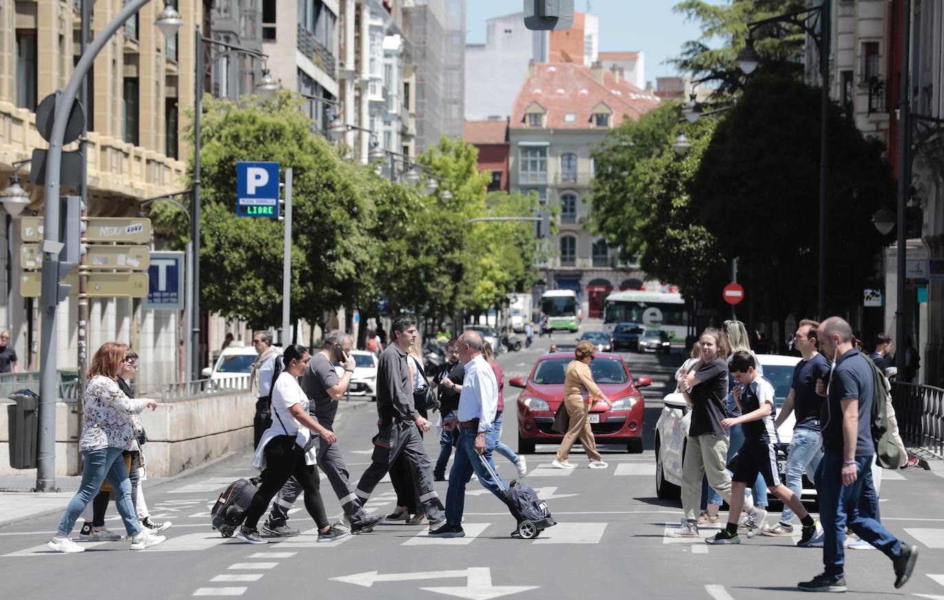 Buenas temperaturas y ambiente primaveral en Valladolid