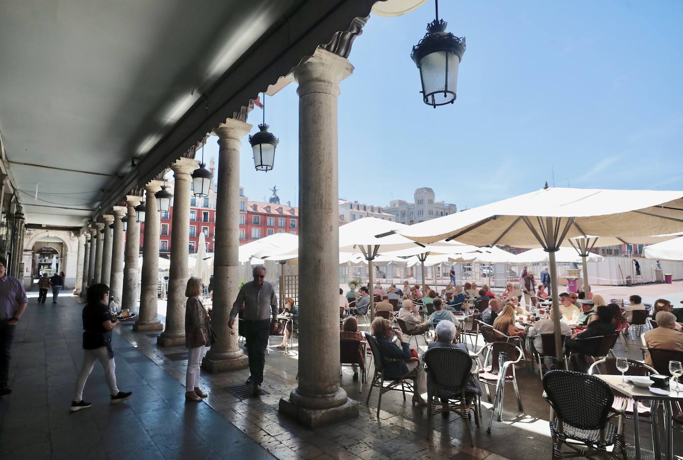 Buenas temperaturas y ambiente primaveral en Valladolid