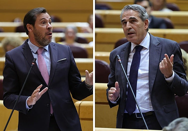 A la izquierda, Óscar Puente. A la derecha, Juan José Sanz Vitorio.