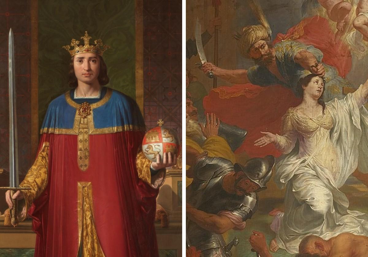 Fernando III 'El Santo' y Santa Dimpna de Irlanda