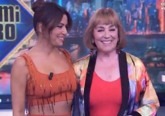 Eva Longoria y Carmen Maura, en 'El Hormiguero'.