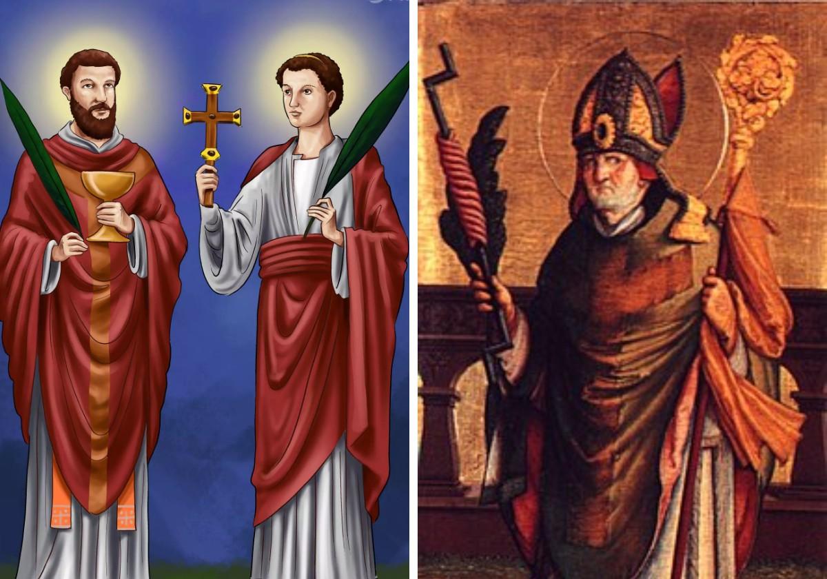 Santos Marcelino y Pedro de Roma y San Erasmo de Formia