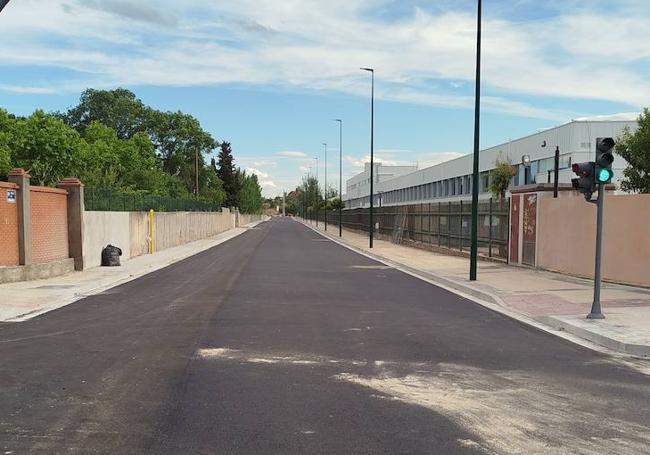 Estado de las obras en la carretera de Arcas Reales, desde la avenida de Zamora.