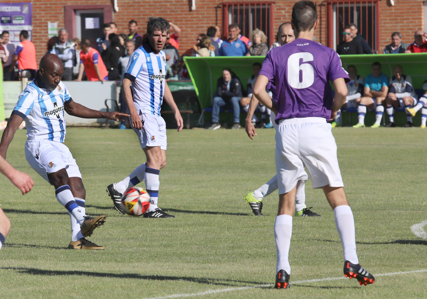 Leyendas de la Real Sociedad, CF Palencia y Becrrril, juntos en el Mariano Haro