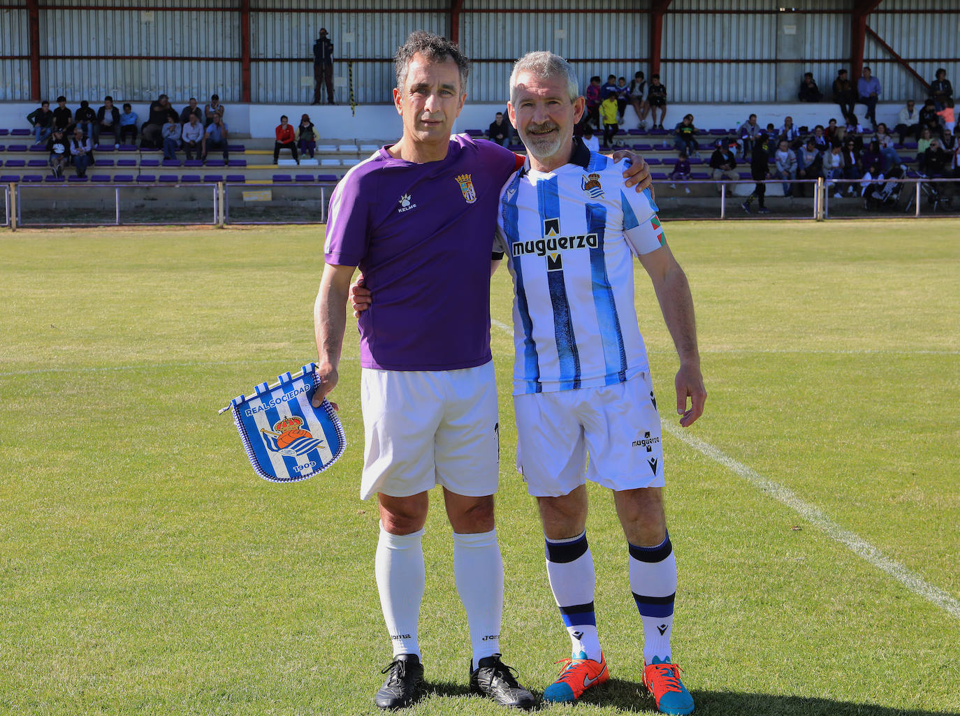 Leyendas de la Real Sociedad, CF Palencia y Becrrril, juntos en el Mariano Haro