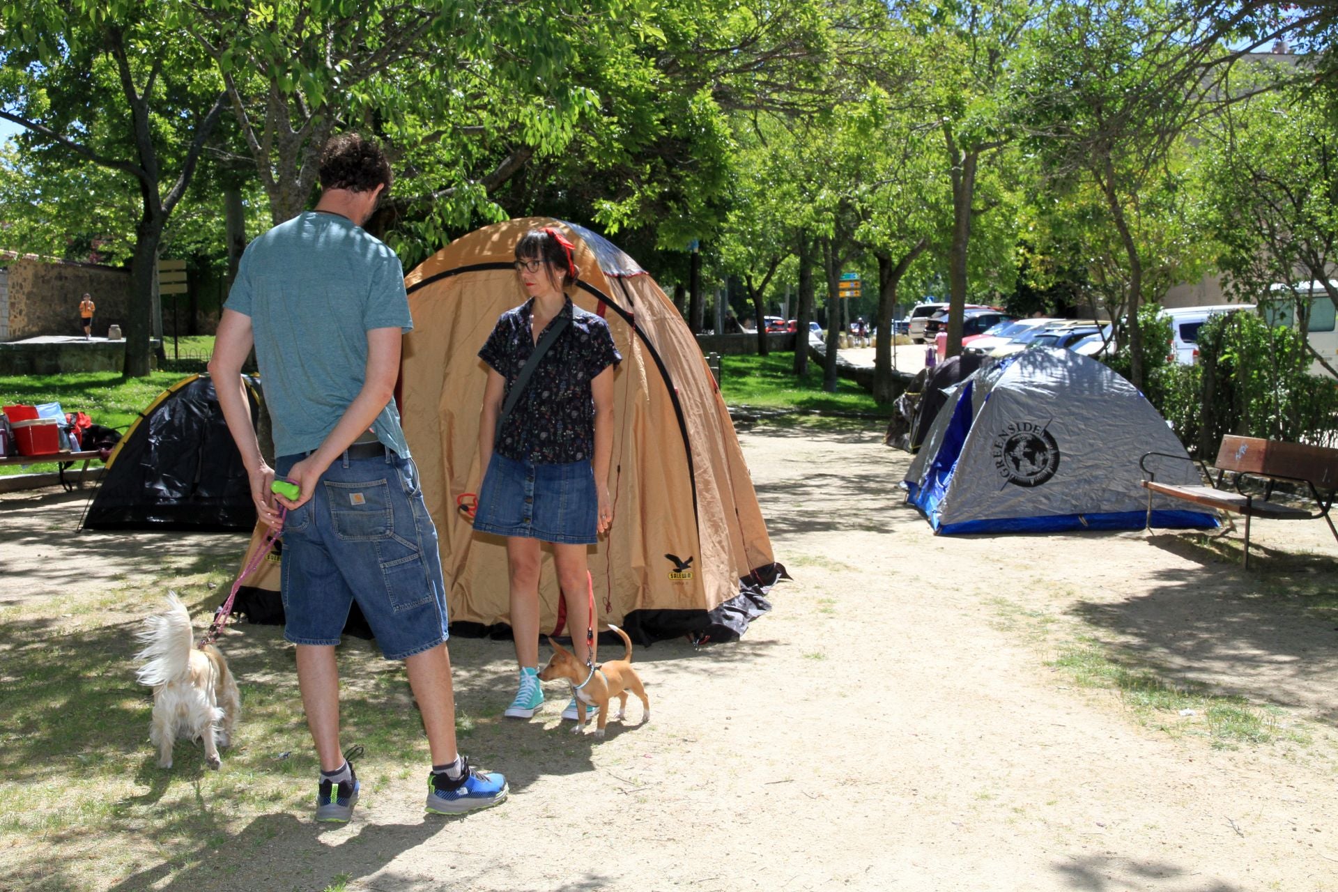 La acampada por Palestina en Segovia, en imágenes