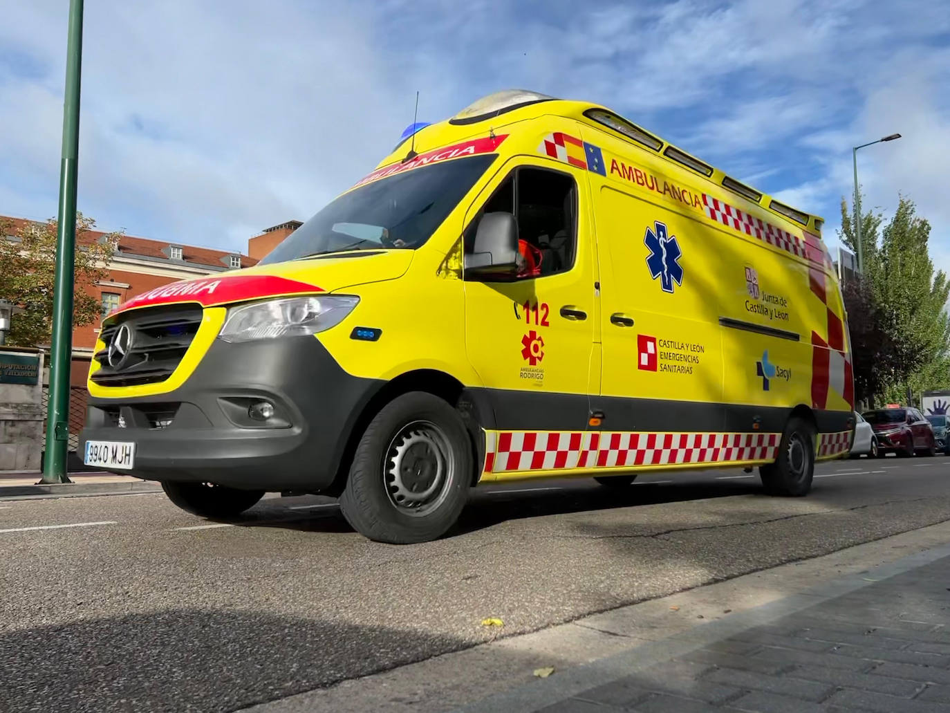 Dos heridos en un accidente de tráfico en Alcazarén