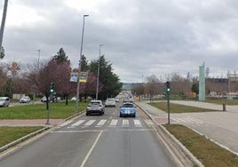 Avenida del Real Valladolid en dirección al estadio José Zorrilla.