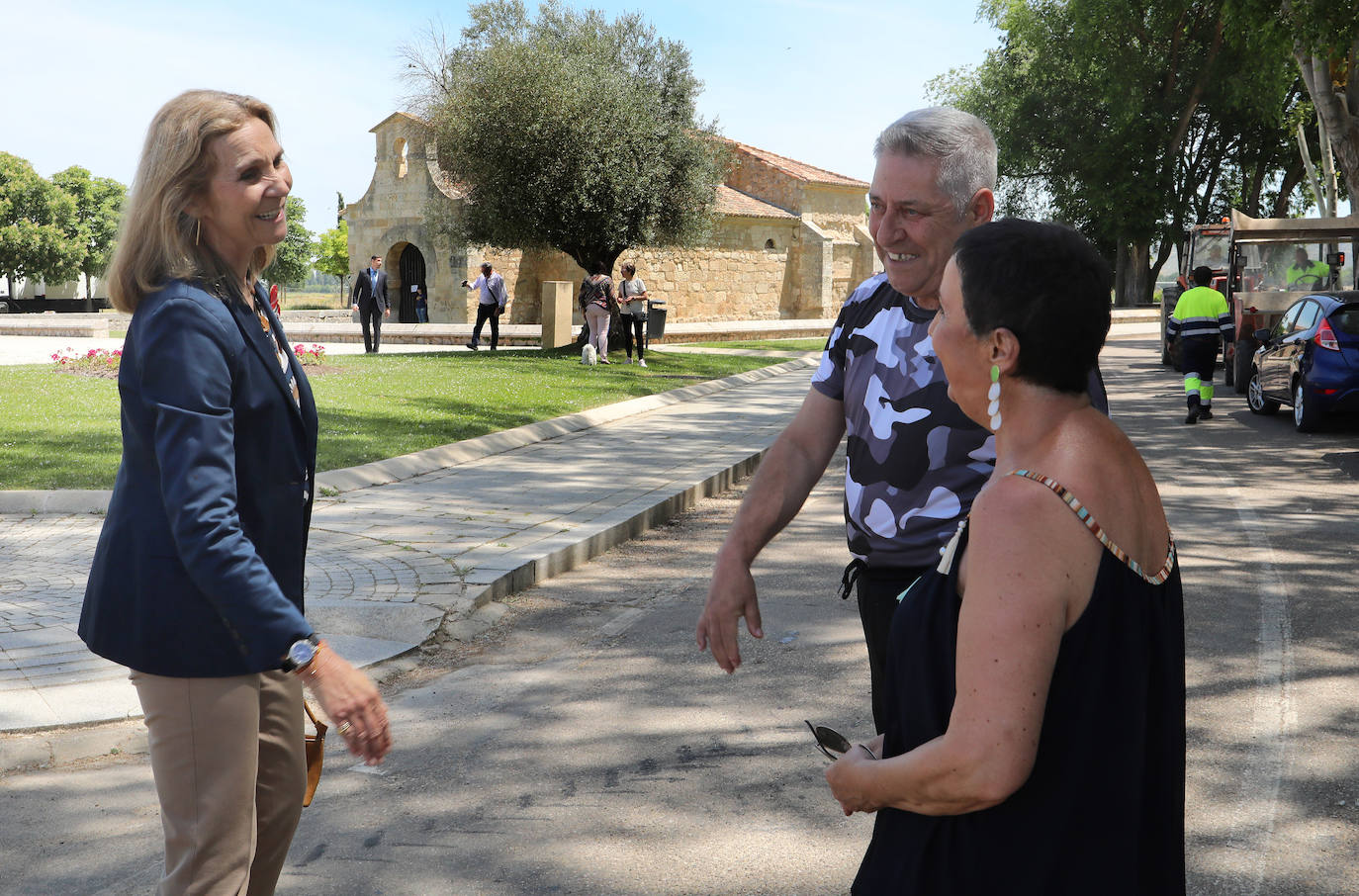 La Infanta Elena conoce una joya del patrimonio en Palencia