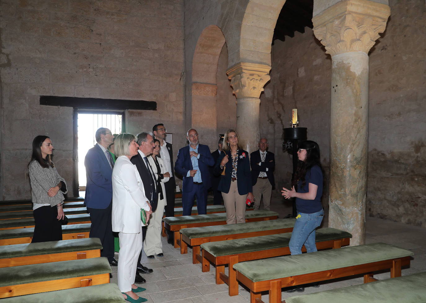 La Infanta Elena conoce una joya del patrimonio en Palencia