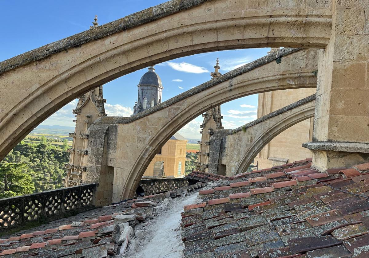 Cubiertas de la Catedral de Segovia.