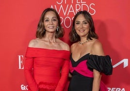 Tamara Falcó e Isabel Preysler, durante los Elle Style Awards.