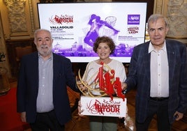 Óscar castañeda, Mayte Martínez y Samuel Puente, en la presentación.