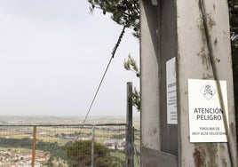 La tirolina del Pisuerga desde el páramo de Valdecastro de Cabezón, a 850 metros de altitud.