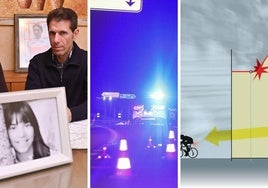 El padre de la ciclista, imagen del atropello y recreación del accidente.