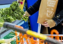 Bolsa de papel de un supermercado Gadis.