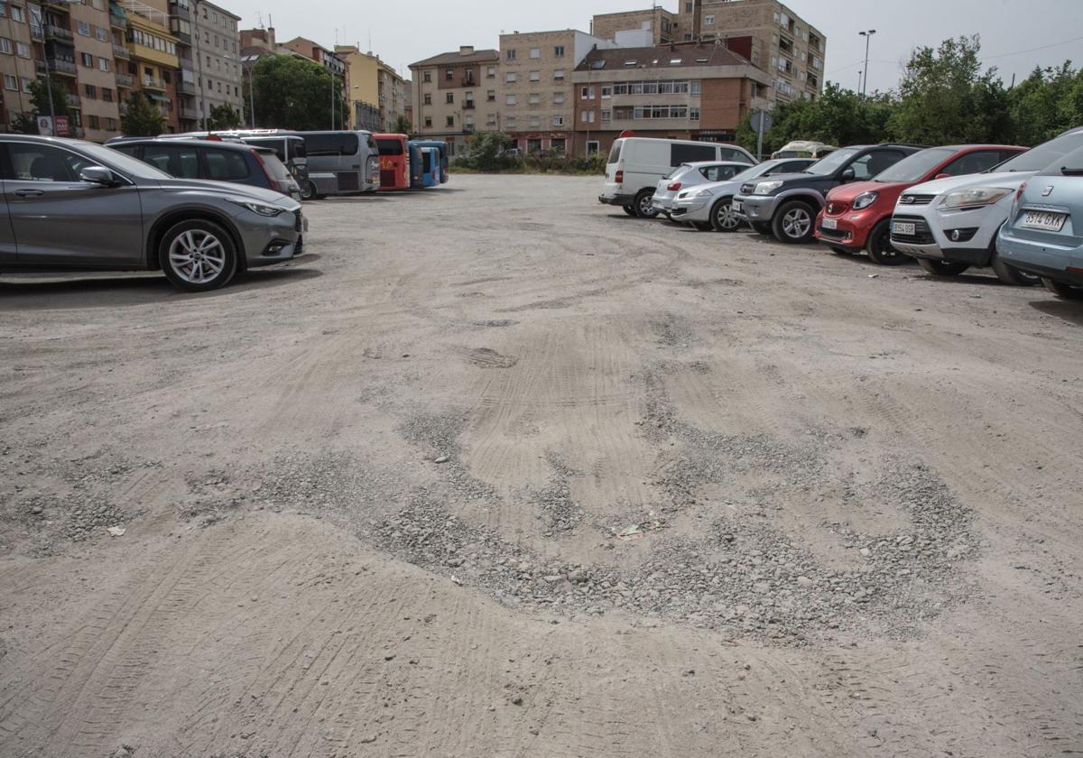 Estado actual del terreno en el Velódromo.