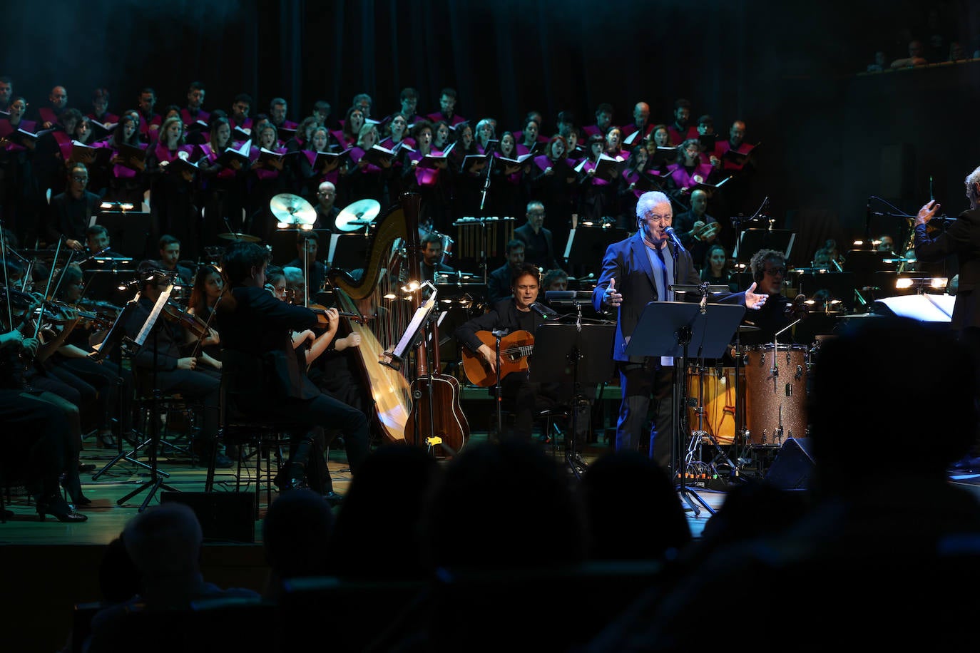 El concierto de Víctor Manuel en Valladolid, en imágenes