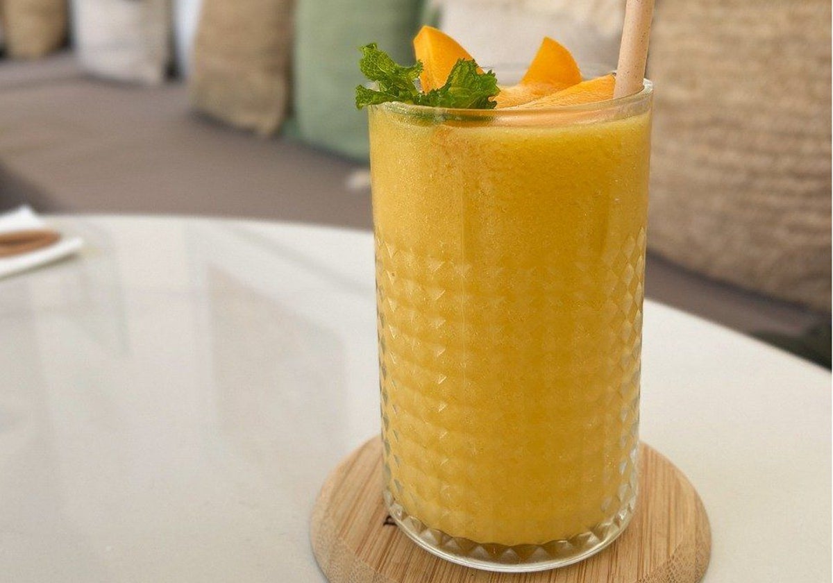 Batido de mango casero