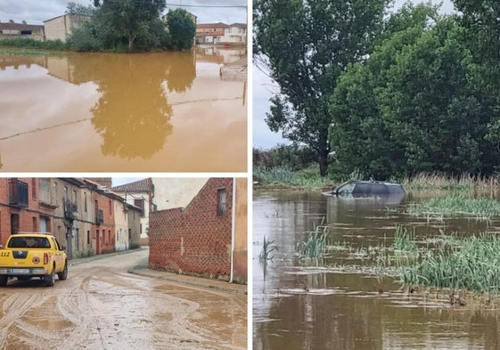 La crecida de un arroyo anega un pueblo entero en Zamora