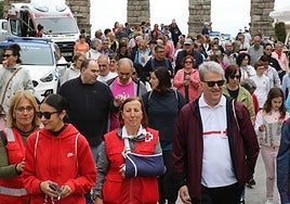 Marcha solidaria de la Cruz Roja en Segovia