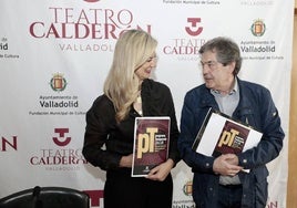 Irene Carvajal y Chema Viteri, en la presentación de la temporada del Calderón.