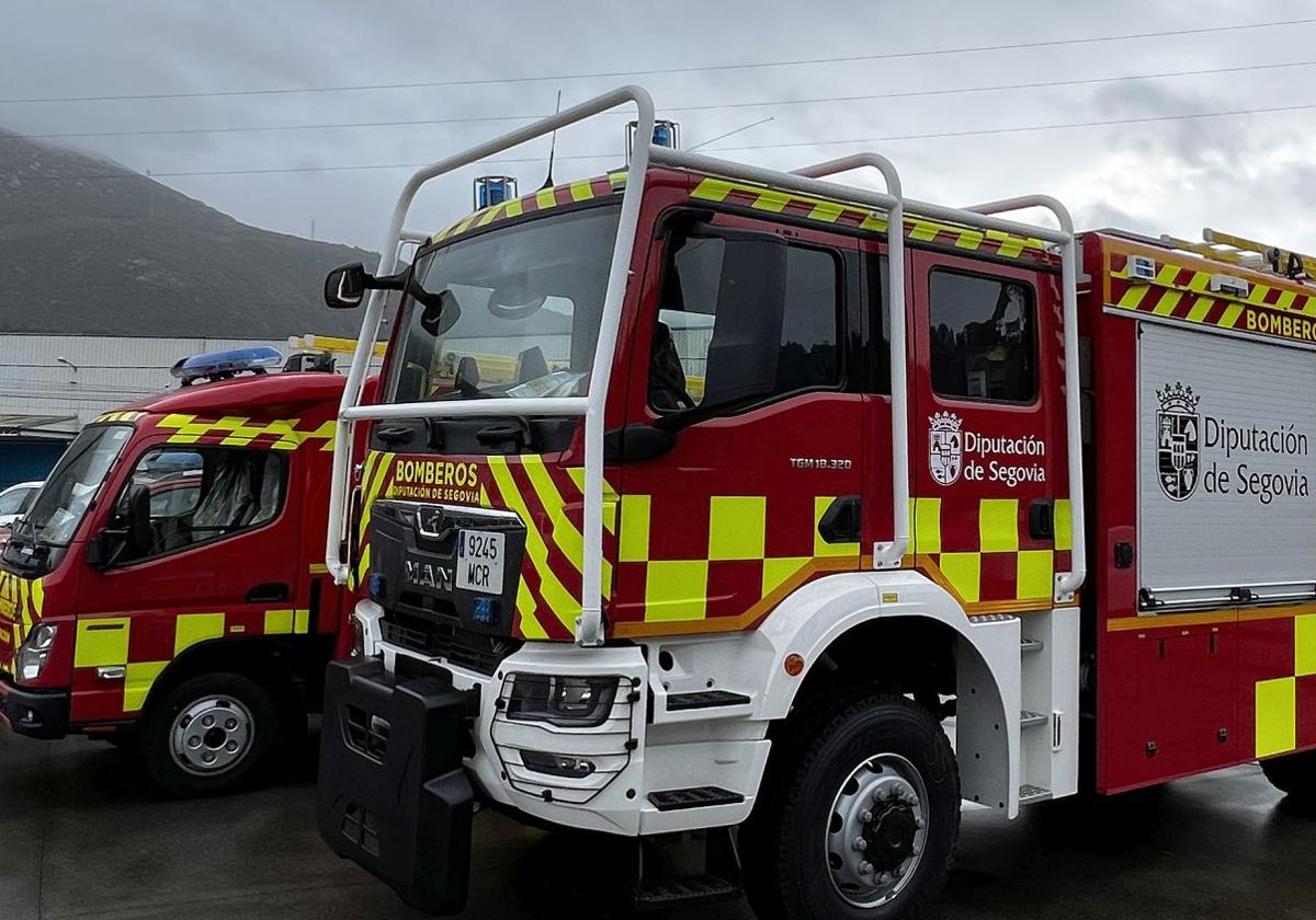 Muestra de los medios terrestres que ha adquirido la Diputación de Segovia para el Servicio de Prevención, Extinción de Incendios y Salvamento.