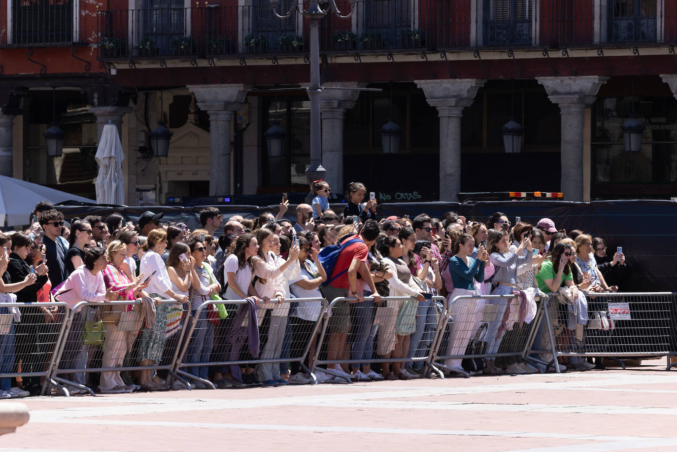 El público abarrotó el set de grabación.