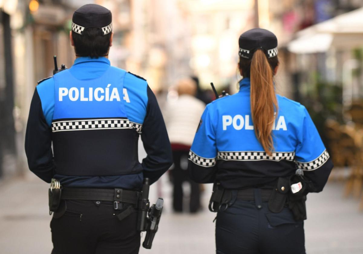 Imagen de archivo de agentes de la Policía Local de Valladolid.