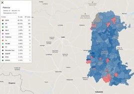 Consulta, calle a calle, a quién han votado los vecinos de los municipios de Palencia