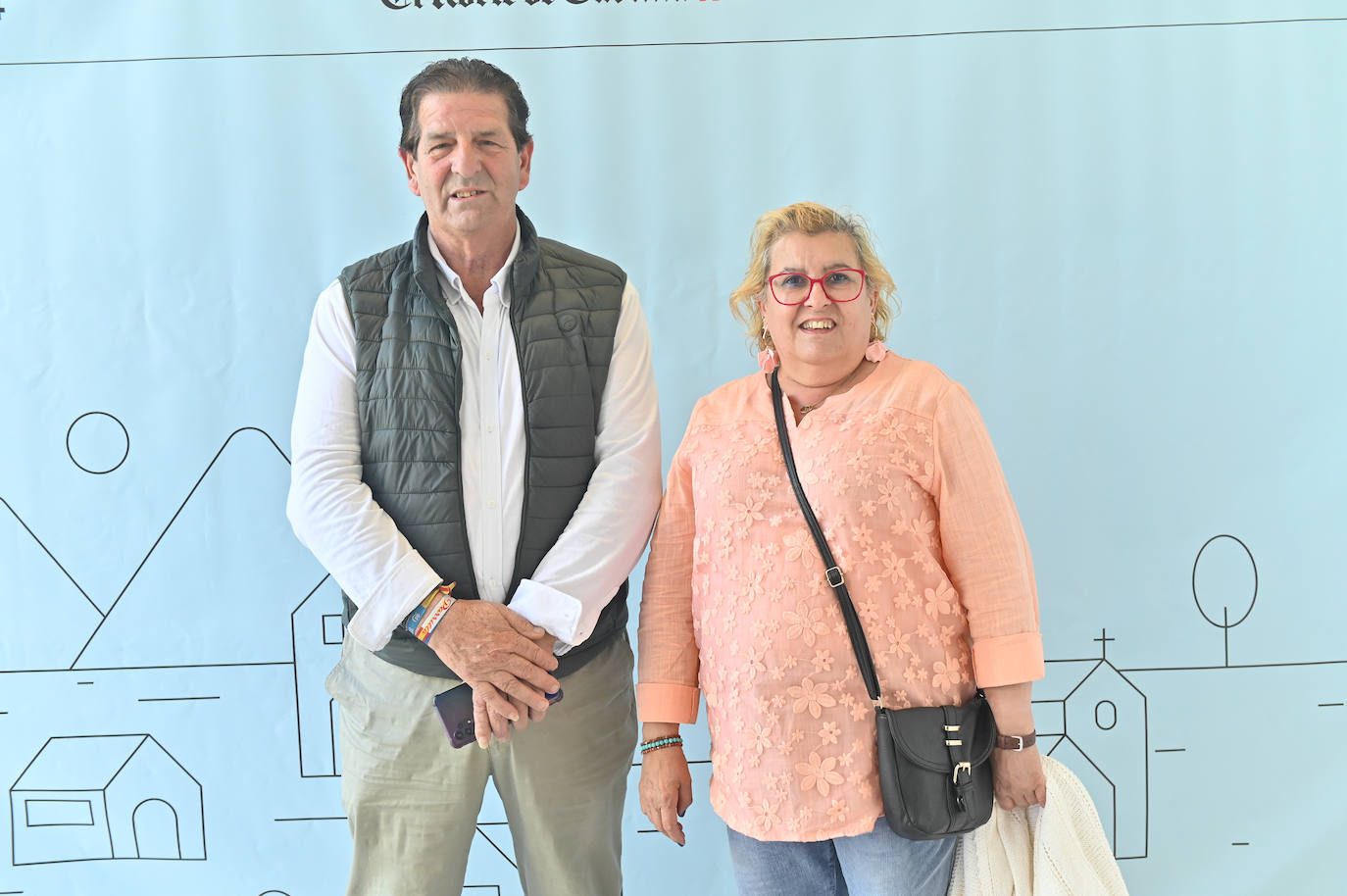 Tomás Andrés, alcalde de Olivares de Duero, y su esposa, María Yolanda Díez