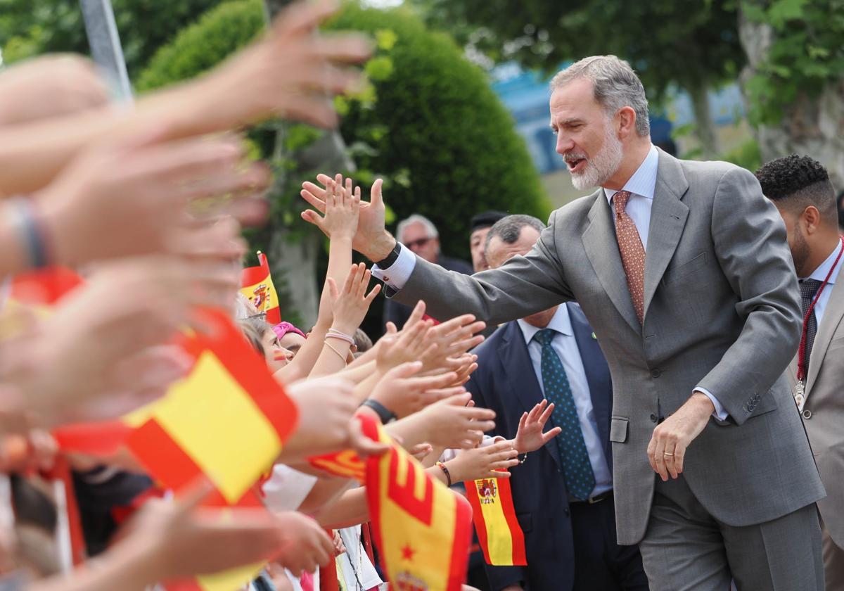 Las imágenes del Rey Felipe VI en Villafranca del Bierzo