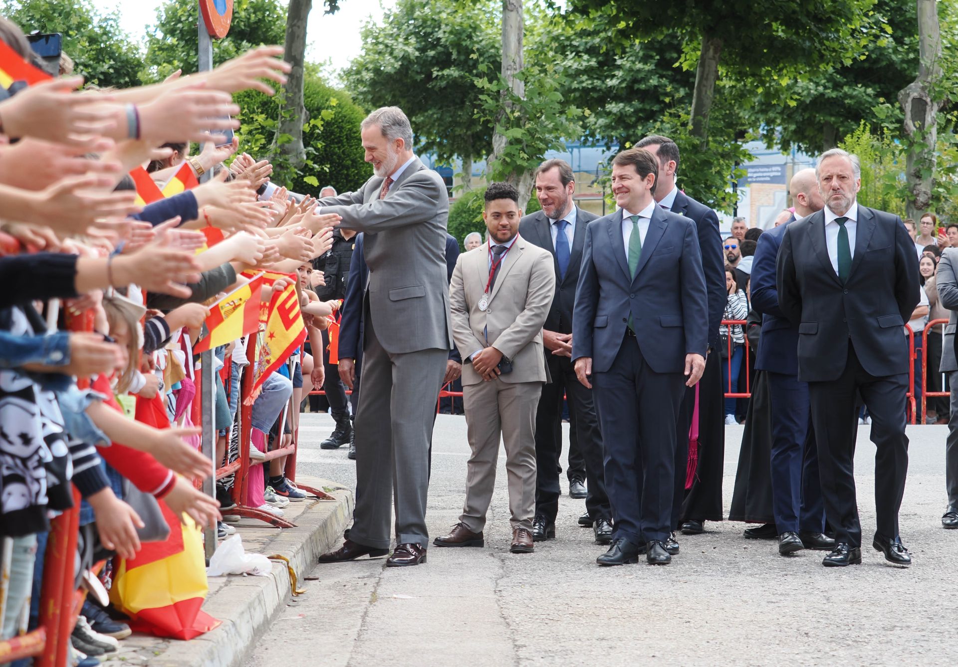 Las imágenes del Rey Felipe VI en Villafranca del Bierzo