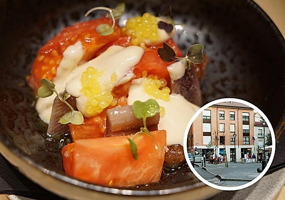 Una ensalada original en el Duplo Sabor, un nuevo restaurante de Valladolid.