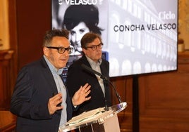 José Luis Cienfuegos y Chema Viteri, durante la presentación.