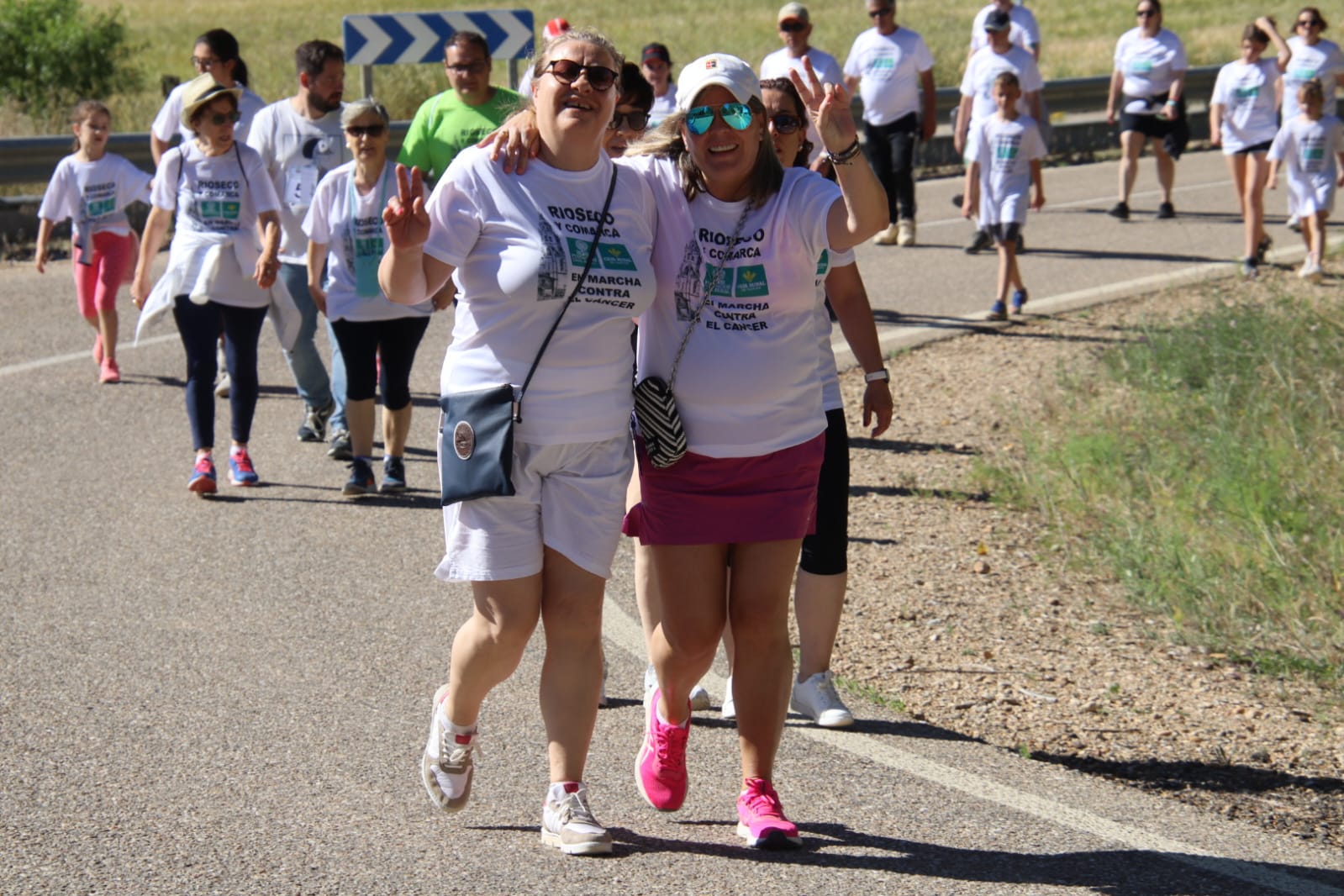 La octava marcha contra el cáncer de Rioseco, en imágenes