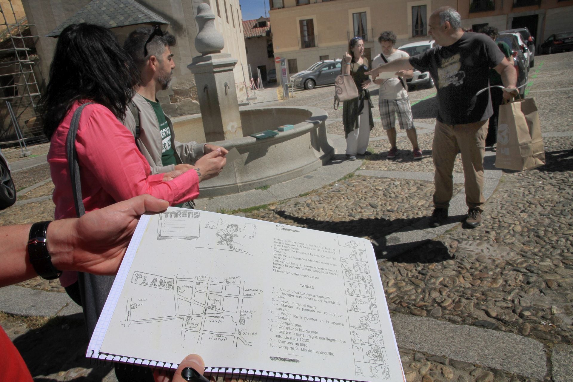 Fotografías del paseo para explicar la gentrificación de Segovia