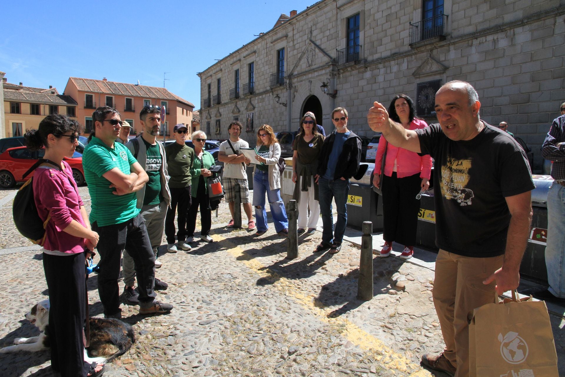 Fotografías del paseo para explicar la gentrificación de Segovia