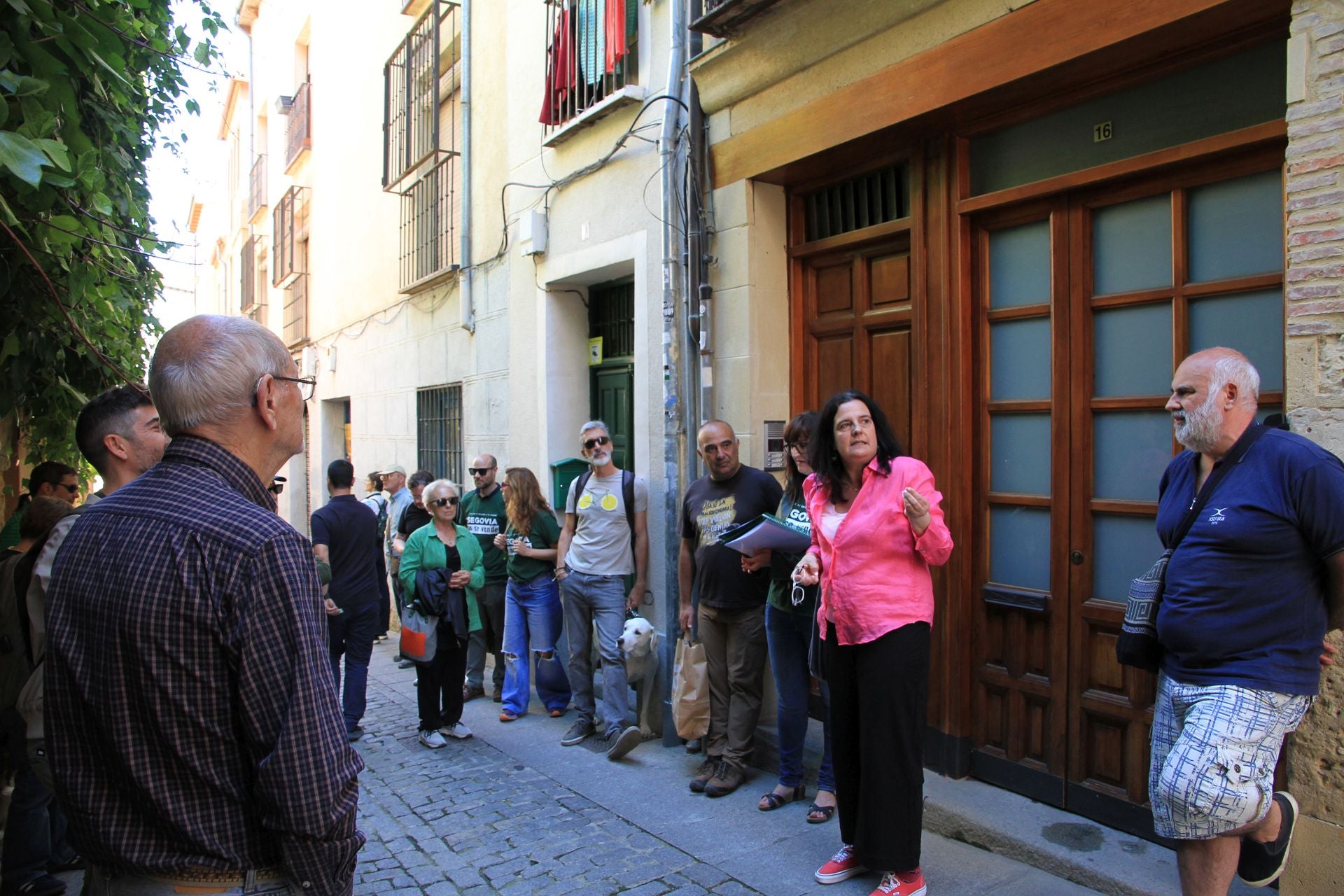 Fotografías del paseo para explicar la gentrificación de Segovia