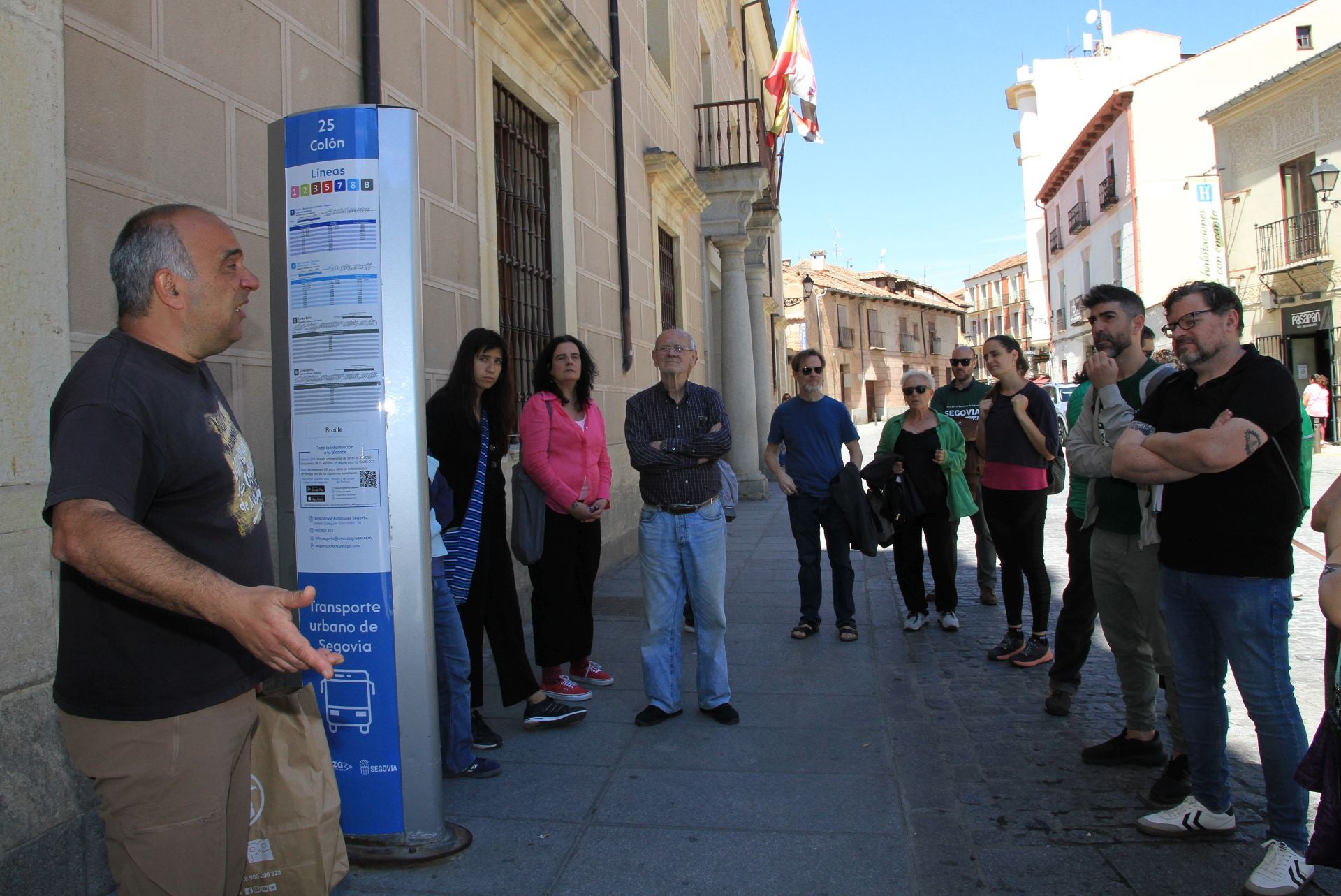 Fotografías del paseo para explicar la gentrificación de Segovia