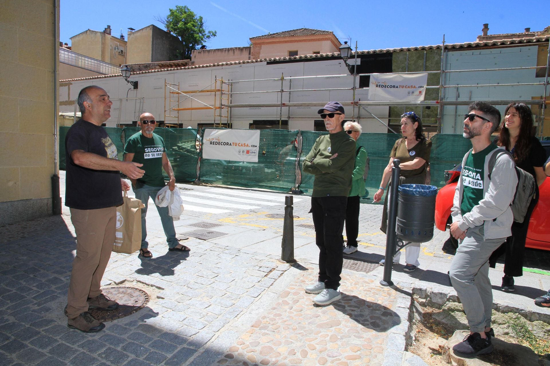 Fotografías del paseo para explicar la gentrificación de Segovia