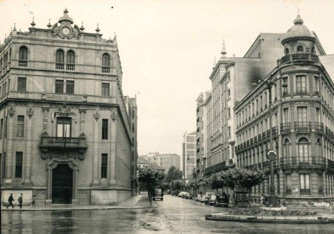 Inicio de la calle Muro en 1968.