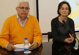 José Antonio Orejas, con la exvicerrectora Amalia Rodríguez.