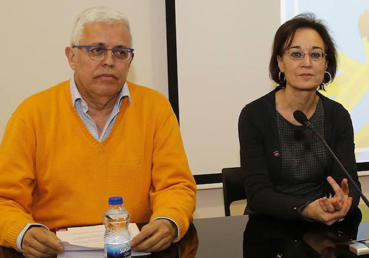 José Antonio Orejas, con la exvicerrectora Amalia Rodríguez.