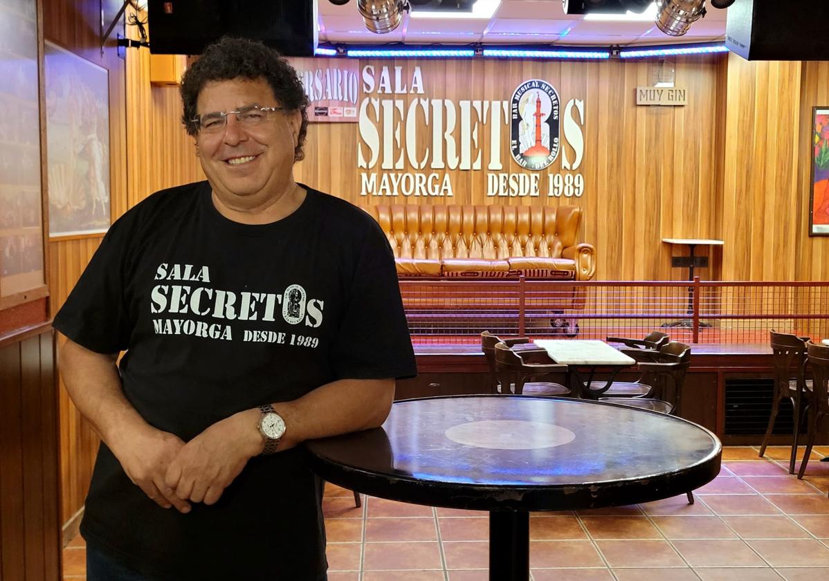 Tomás del Pozo, en el interior de la sala Secretos.
