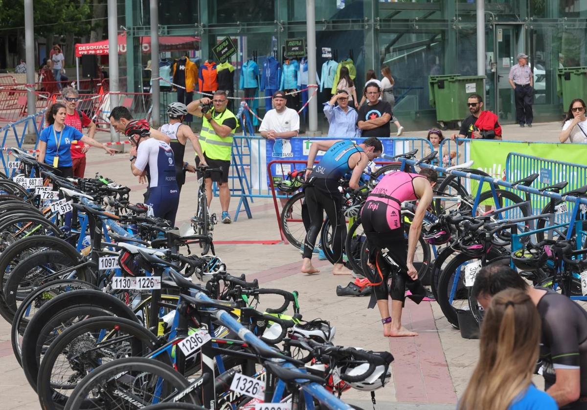 Celebración del Triatlón Ciudad de Palencia.